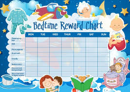 Toddler Sleep Bedtime Reward Chart Bedtime Chart Reward