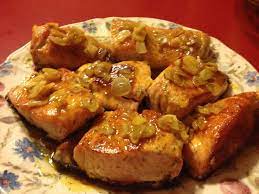 Salmon En Salsa De Naranja Con Ajada Salmon A La Naranja Recetas Para Cocinar Salmon