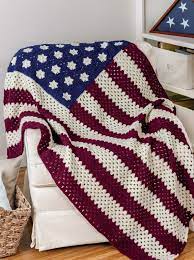 Discover knitting patterns for jumpers, accessories, clothes and free blanket knitting patterns too! Honoring Our Veterans Crochet Patterns Afghans For Those Who Serve Crochet Flag Afghan Pattern V Crochet For Beginners Blanket Afghan Crochet Patterns Crochet