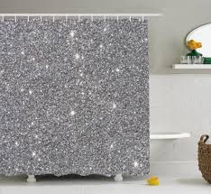 Luxurious Silver Sequin Shower Curtain Silver Shower Curtain Sequin Shower Curtain Shower Curtain Decor