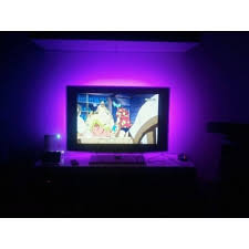 Designer tv wand mit led hintergrundbeleuchtung tv wand, led leuchtbild riff dekorative wand deko mit led, blogdejust indirekte beleuchtung tv wand, led stripe led rgb ribbon loft youtube, bilderrahmen. Pack Retroeclairage Led Pour Tv 2x90 Cm Usb Avec Telecommande Et Controle Musical