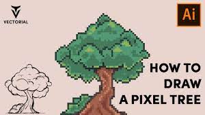 How To Draw Pixel Tree For Nft Collections In Adobe Illustrator Easy Tutorials Youtube