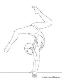 Balance Beam Artistic Gymnastics Coloring Page Coloring Pages Shape Coloring Pages Sports Illustrations Design