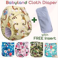7 best diaper brands in the philippines. Babyland Cloth Diaper With Insert Washable Reusable Adjustable Nappies With Microfiber Insert Shopee Philippines