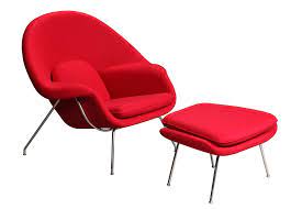 Get 5% in rewards with club o! Womb Chair With Ottoman By Eero Saarinen 1948 Cashmere Red 90060 01