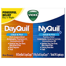 Vicks Dayquil Nyquil Cold Flu Relief Combo Pack Liquicaps
