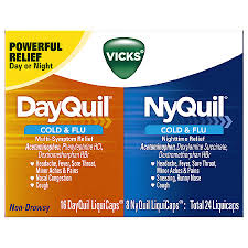 vicks dayquil nyquil cold flu relief combo pack liquicaps