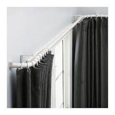 Hugad Curtain Rod Combination Bay Window Ikea Small Window Curtains Curtain Rods Curtains