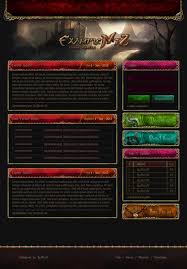 Red Gold Fantasy Web Design Metin2 By X3burn3r Design 5 0