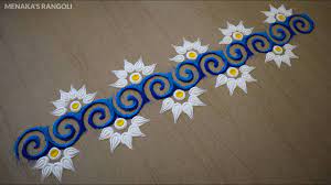 Easy Border Rangoli Design Easy Border Kolam Design Border Muggulu Satisfying Rangoli Rangoli Side Designs Simple Rangoli Border Designs Rangoli Designs