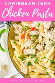 Caribbean Jerk Chicken Pasta Recipe Recipe In 2020 Jerk Chicken Pasta Chicken Pasta Recipes Chicken Pasta