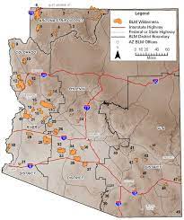 The bureau of land management is an agency within the united states department of the interior responsible for administering federal lands. Blm Az Wilderness Areas Map