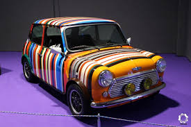 Mini Paul Smith A L Ouest Motors Festival 2018 Voiture Porsche 911 Gt3 Auto Retro