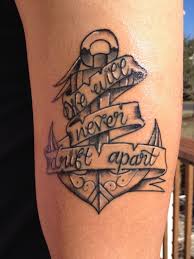 Brother And Sister Tattoo We Will Never Drift Apart Tattoos Anchor Anchor Tattoo Sibling Tattoos Family Tattoos Brother Tattoos