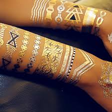 Henna tattoo kit for sale. Metallic Gold Silver Flash Tattoo 40 Dubai Henna By Sara