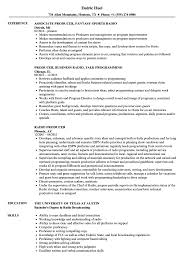 Radio Producer Resume Samples Velvet Jobs