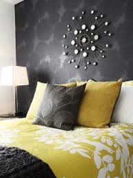Flower wallpaper wall wallpaper wallpaper designs floral bedroom scale design design your bedroom (or any room) can be beautifully transformed into serene sanctuary surrounded by nature check out this mustard geometric wallpaper, complimented with tones of gray and black adding a. Bedroom Decorating With Black Wallpaper 2 Modern Wall Decoration Ideas