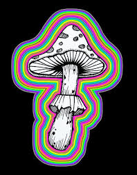 Rainbow Mushroom Psychedelic Drawings Hippie Painting Hippie Art Fluoro faeries dance themselves into trance in the giant shroomscape, celebrating the glories of the spiralling heavens above 12 loops for easy hanging ! psychedelic drawings hippie painting