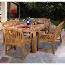 Buy in monthly payments with affirm on orders over $50. 5 Piece Teak Cypress Outdoor Dining Set X6152 Lamps Plus