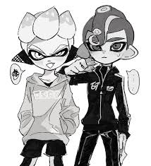 Player octolings wielding various weapons 4. Twitter Splatoon Comics Splatoon 2 Art Splatoon