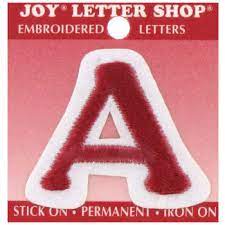 Small in size, these letters are ready to be peeled . Letter Iron On Applique 1 1 2 Hobby Lobby