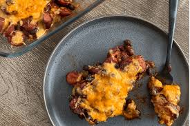 Repeat with the rest of the ingredients. Healthy Chili Dog Tater Tot Casserole With Cauliflower Tots