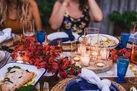 Dinner parties are a great way to reconnect with family and friends—and we believe there's no better time for one than right now. Greek Dinner Party Easy Menu Filled With Garlic Lemon Shrimp Greek Panzanella And Linguini With Lemon And Burrata College Housewife