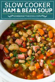 Ham And Bean Soup Recipe Slow Cooker Ham And Bean Soup Crockpot Ham And Bean Soup Lefto Soup Recipes Slow Cooker Bean Soup Recipes Crockpot Ham And Beans