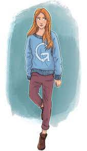 Rowling's harry potter novel series. Ginny Weasley I Like This Draw I Think Ginny Is Very Nice But Not In Films In Books Harry Potter Drawings Harry Potter Ginny Weasley Harry Potter Images