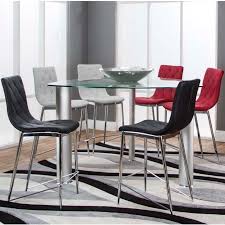 Save up to 40% off on select items. Cramco Inc Turbo 54 Triangle Glass Top Counter Height Dining Table And Stool Set Value City Furniture Pub Table And Stool Sets