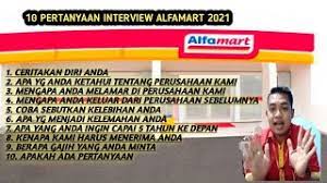 Sumsel 1 jam lalu liga italia 10 Pertanyaan Pada Saat Interview Di Alfamart 2021 Youtube
