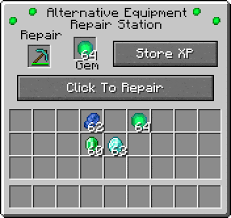The repair cost is stored in a repaircostvalue. Alternative Equipment Repai Mods Minecraft Curseforge