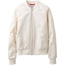 Women Idlf Blouson Flight Jacket Uniqlo White Bomber Jacket Flight Jacket Jackets