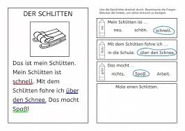 Meine Wintersachen Einfache Lesetexte Lesen Lesen Lernen Text Auf Deutsch