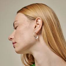 Scarlet Small Hoops Kullattu-hopea Sterling 925