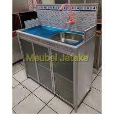 Daftar harga wastafel cuci piring minimalis terbaru juni. Meja Wastafel Wastapel Rak Piring 3 Pintu Kran Plastik Ukuran Super Jumbo Shopee Indonesia