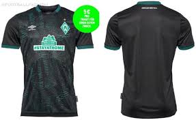 It captivates with the traditional club colours green and white and with the stylised diamonds on the entire top in different shades of green. Werder Bremen Stayathome Umbro Kits Football Fashion