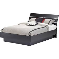 It is made out of metal, which makes it very reliable. Laguna Queen Platform Bed With Headboard Black Woodgrain Headboards For Beds Full Platform Bed Full Size Platform Bed
