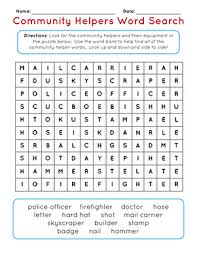 We have the best collection of word search puzzles online, with new ones being added regularly. Community Helpers Word Search Worksheet Education Com