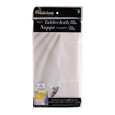 Vous êtes à la recherche d'une nappe en toile cirée rectangulaire pas chère ? Nappe Rectangulaire Blanche En Papier Dollarama
