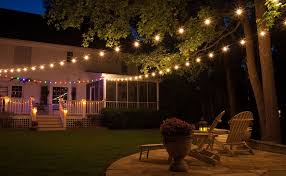 Hanging outdoor string lighting is an easy project, but does require some planning. Amazon Com Perfectday Solar String Lights Shatterproof Led Solar String Light Outdoor G40 Umbrella Lights With 25 Bulbs 27 Ft Patio Waterproof Lights Home Improvement