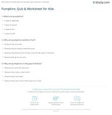 What were the original jack o' lanterns made from? Pumpkins Quiz Worksheet For Kids Study Com