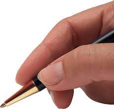 Hand Holding Pen Pen Transparent Hands