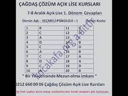 Aöl soru cevap anahtarı meb ile aynı anda sayfamızda olacak. Acik Lise 7 8 Aralik Sinav Cevap Anahtari Diger Cevap Anahtarlari Icin Takipte Kalin Youtube