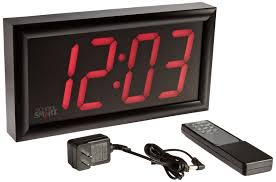 Robot Check Led Clock Remote Control Large Digital Clock
