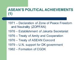 Deklarasi kuala lumpur 1971 adalah persetujuan mengenai; Zopfan