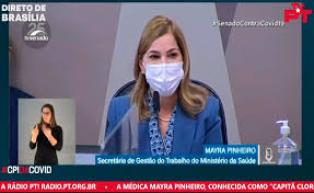 Cpi da covid ouve mayra pinheiro, a capitã cloroquina. Fljwfrvbtrpypm