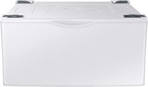 Genuine samsung laundry pedestal replacement leveling foot leg washer dryer oem. Samsung Washer Dryer Laundry Pedestal With Storage Drawer White We402nw Best Buy