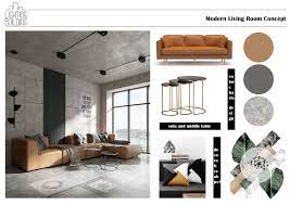 Modern Living Room Interior Design Mood Board Interior Design Presentation Boards Interior Design Presentation