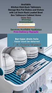 Stainless steel dish racks 14 wooden dish racks 11 plastic dish racks 9 aluminium dish racks 5 generic dish has 3 layers stainless steel has covers that can hold drip. Kitchen Dish Rack Tableware Storage T A Online Market Pk